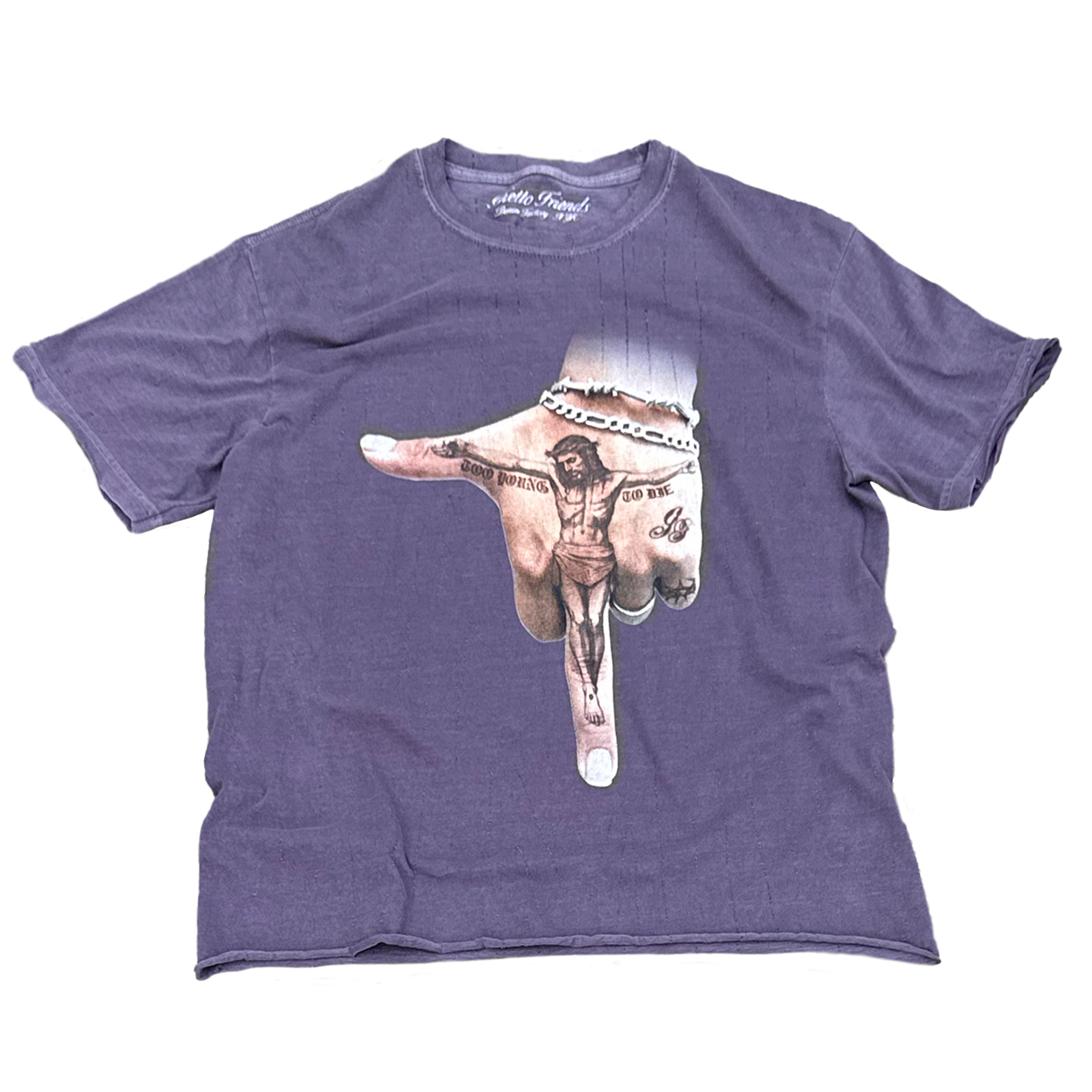 Sinner Wine Distressed Tee