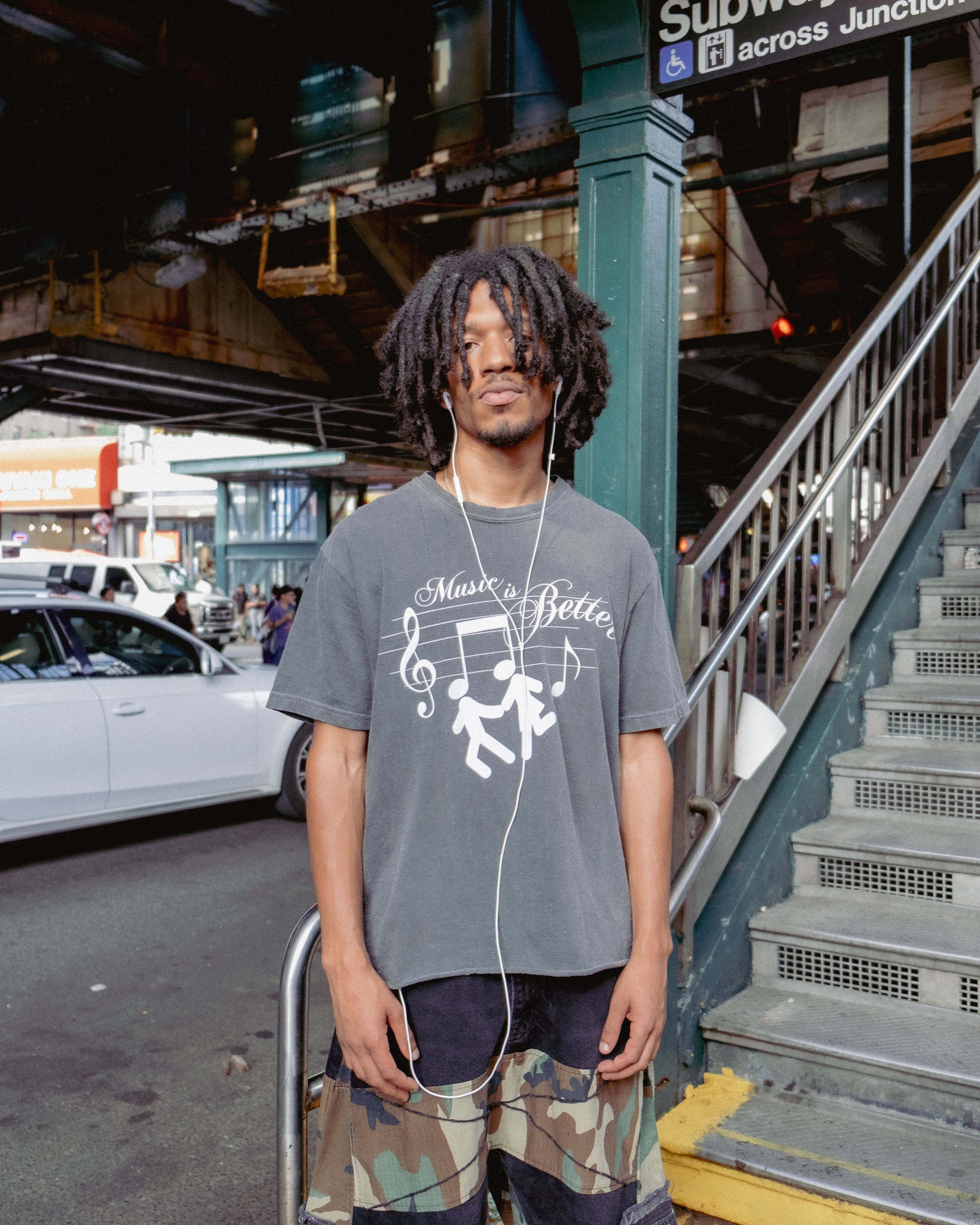 Music Coal Distressed Tee